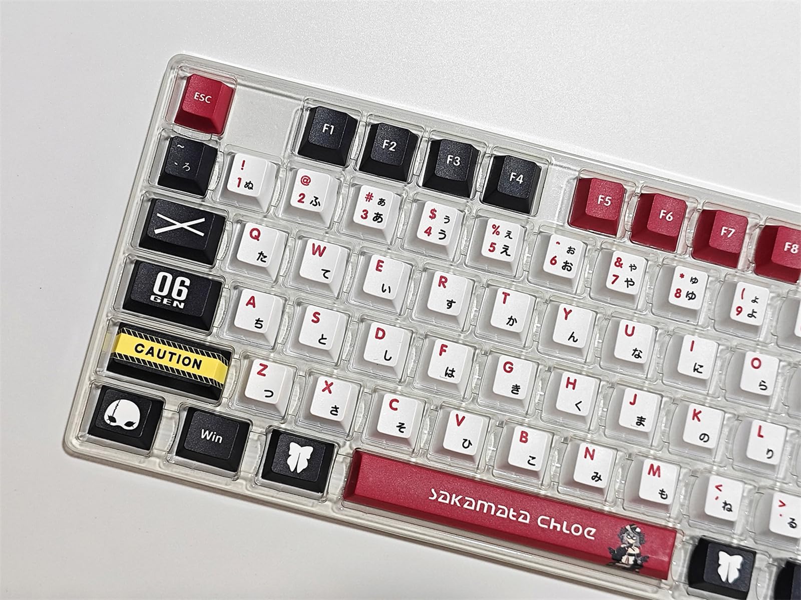 Amazon.co.jp: アニメキーキャッ 沙花叉クロヱ キーキャップ 108 PBT